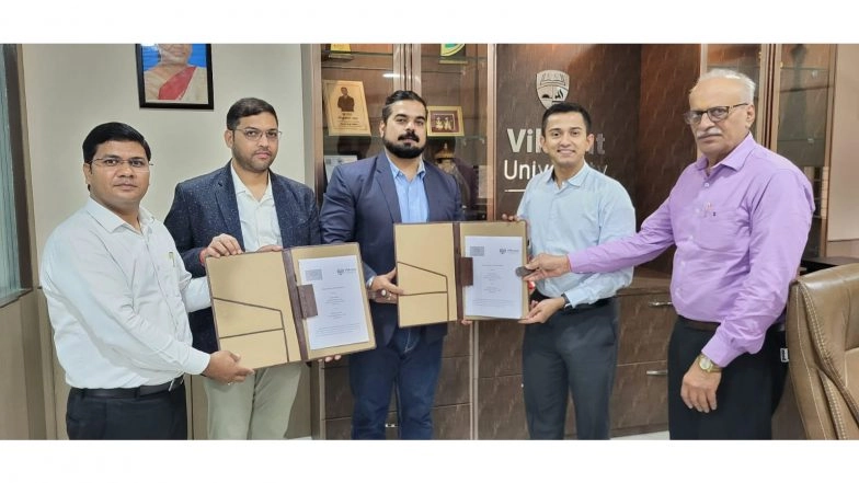 Business News | Vikrant University Signs Landmark MoU with Kisan Munafa to Fuel Agri-Tech Innovation