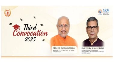 Business News | A Day of Pride and Promise: Vice President of India and Governor of Haryana to Grace SRM University Delhi-NCR's Third Convocation