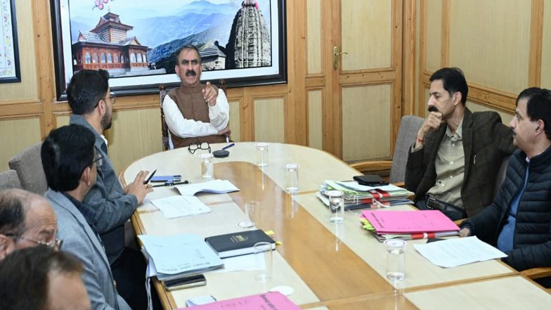 India News | Himachal CM Reviews Tourism Projects; Rs 460 Crore Disbursed for Kangra Airport Expansion