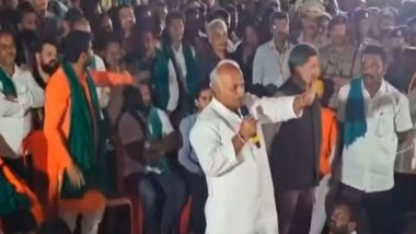 India News | Protesting Sugarcane Farmers Throw Slippers at Karnataka Minister Shivanand Patil's Car