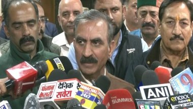India News | Six Himachal Congress Leaders Summoned to Delhi; New State Chief Likely Within 10 Days: CM Sukhu