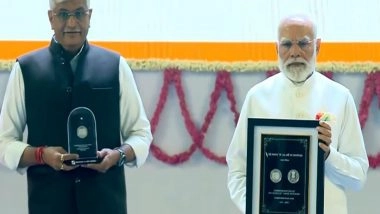 India News | PM Modi Inaugurates Year-long Commemoration of National Song 'Vande Mataram', Releases Commemorative Stamp, Coin