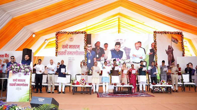 India News | MP CM Mohan Yadav Inaugurates 'Vande Mataram 150th Commemoration' Program in Bhopal