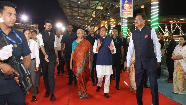 India News | Union FM Nirmala Sitharaman and Assam CM Visit TATA's OSAT Centre at Jagiroad