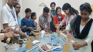 India News | Music Students Learn the Art of Bamboo Instrument Making Under NEP 2020 Internship