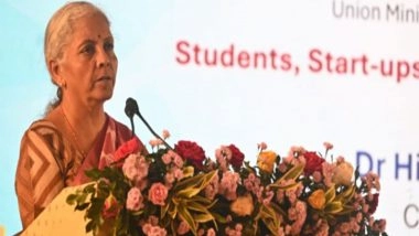 India News | Finance Minister Nirmala Sitharaman Visits Tata Electronics' OSAT Project Site at Jagiroad