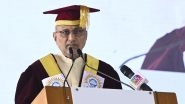 India News | Vice President Radhakrishnan Graces 3rd Convocation of SRM University in Sonepet