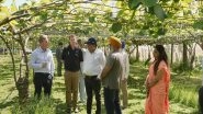 World News | Piyush Goyal Visits New Zealand Kiwifruit Orchard, Discusses Sustainability and Productivity with Kiwi-Indian Farmers