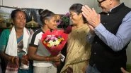 Sports News | Assam Minister Nandita Gorlosa Felicitates Cricketer Uma Chetry After World Cup 2025 Triumph