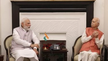 India News | PM Modi Meets LK Advani, Extends Birthday Greetings to Veteran BJP Leader