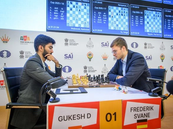 Sports News | FIDE World Cup 2025: World Champion Gukesh Exits, While Three Indians Will Face Tie Breaks