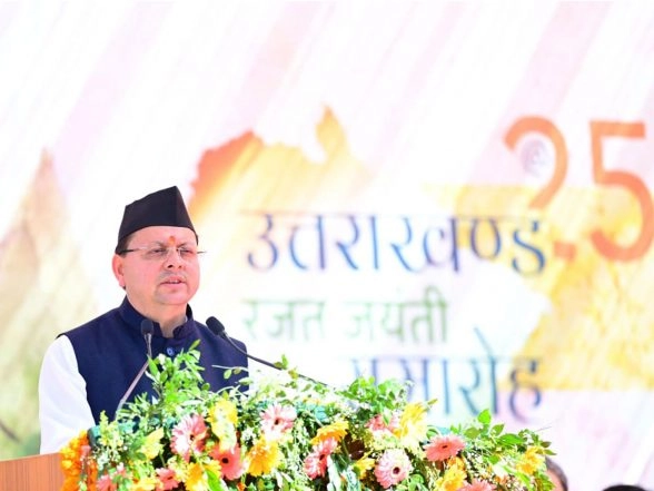 India News | CM Dhami Extends Greetings on State's Silver Jubilee, Pledges to Build Strong and Self-reliant Uttarakhand