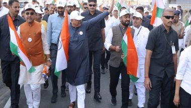 India News | Gujarat CM Bhupendra Patel Participates in Unity March in Junagadh to Commemorate 150th Birth Anniversary of Sardar Vallabhbhai Patel