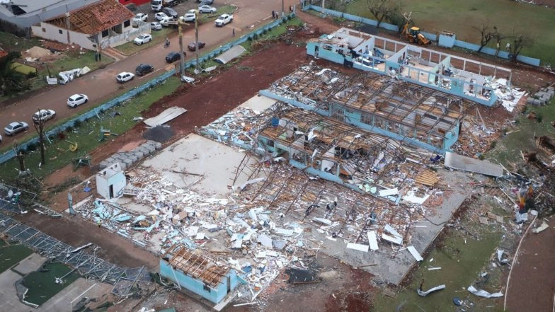 World News | Brazil: Six Killed, Around 750 Injured as Powerful Tornado Devastates Parana State