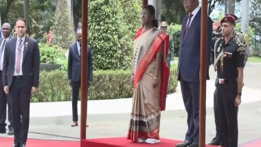 World News | President Droupadi Murmu Receives Ceremonial Welcome in Angola's Capital Luanda During Historic State Visit