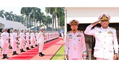 World News | Pakistan Navy Chief Admiral Naveed Ashraf Visits Bangladesh