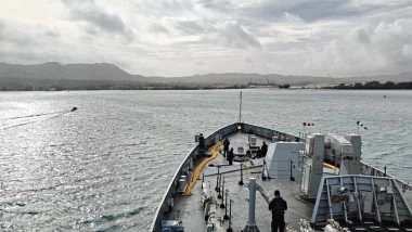 India News | INS Sahyadri Participates in Multilateral Exercise Malabar-2025 at Guam