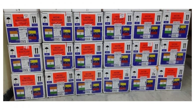 World News | India Sends 2.7 Tonnes of Life-saving Vaccines Vaccines to Venezuela as Part of Global South Commitment