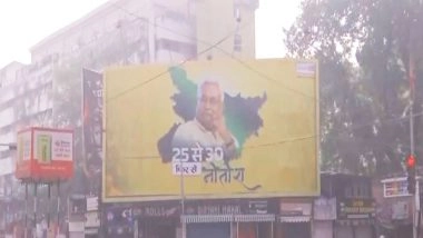 India News | '25 Se 30, Phir Se Nitish': Hoarding Backing CM Nitish Kumar Spotted in Patna
