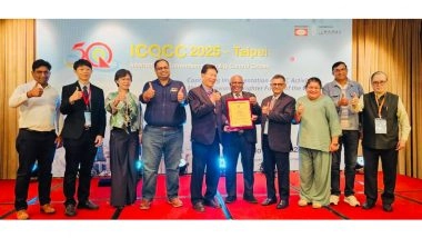 Business News | Vikrant University's MD Shines at ICQCC 2025, Taipei