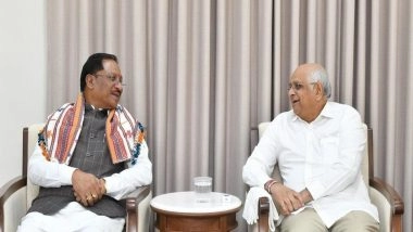 India News | Chhattisgarh CM Vishnu Deo Sai Pays Courtesy Visit to Gujarati CM Bhupendra Patel in Gandhinagar