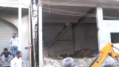 India News | Rajasthan: Under-construction House Collapses in Jaipur, Owner Rescued