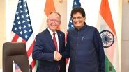 Business News | Piyush Goyal Meets Utah Senate President to Boost India-US Collaboration in Emerging Sectors