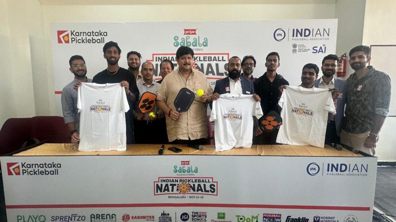 Sports News | Historic First Edition of Indian Pickleball Nationals 2025 to Be Held in Bengaluru