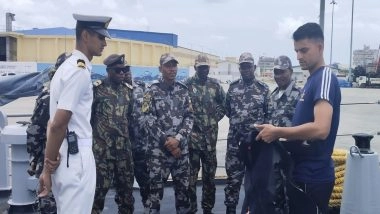 World News | INS Savitri Arrives in Mozambique, Fostering Stronger Bilateral Maritime Ties