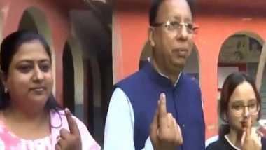 India News | Bihar Elections: BJP MP Sanjay Jaiswal Cast Vote Along with Family in Bettiah