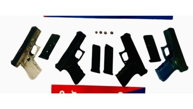 India News | Punjab Police Bust Cross-border Arms Smuggling Racket Linked to Pakistan; Two Arrested