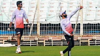 Sports News | Team India Practices Ahead of 1st Test Against South Africa in Kolkata