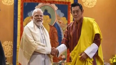 World News | PM Modi, Bhutan King Hold Delegation-level Talks in Thimphu