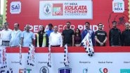Sports News | Kolkata Rides into History: Fit India Kolkata Cyclothon 2025 Draws Record-breaking 4000+ Participants, Becomes Eastern India's Largest Cycling Event