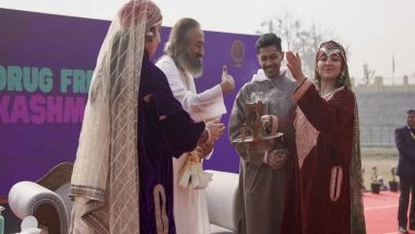India News | A New Dawn in Kashmir: 20,000 Youth Join Gurudev Sri Sri Ravi Shankar in Pledge for a Drug-free Future