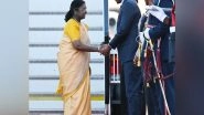 World News | 'Special Gesture Reflecting Depth of Friendship': President Murmu Received by Botswana President Boko Upon Arrival
