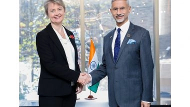 World News | EAM Jaishankar Meets UK Foreign Secretary Cooper on Sidelines of G7 Foreign Ministers' Meeting