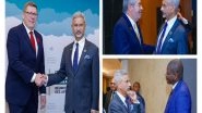 World News | EAM Jaishankar Meets FMs of South Africa, Mexico, Saskatchewan Premier on Sidelines of G7 Foreign Ministers' Meet