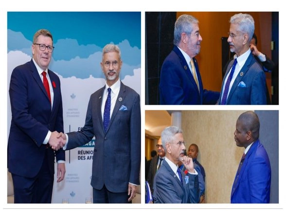 World News | EAM Jaishankar Meets FMs of South Africa, Mexico, Saskatchewan Premier on Sidelines of G7 Foreign Ministers' Meet