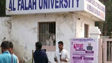 India News | 'No Connection with Accused, No Such Chemicals Stored': Al-Falah University Distances Itself from Delhi Blast Accused