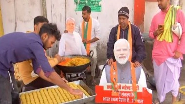 India News | BJP Workers Prepare 501 Kilograms of Laddoos Ahead of Counting Day as Exit Polls Predict NDA Win in Bihar Elections