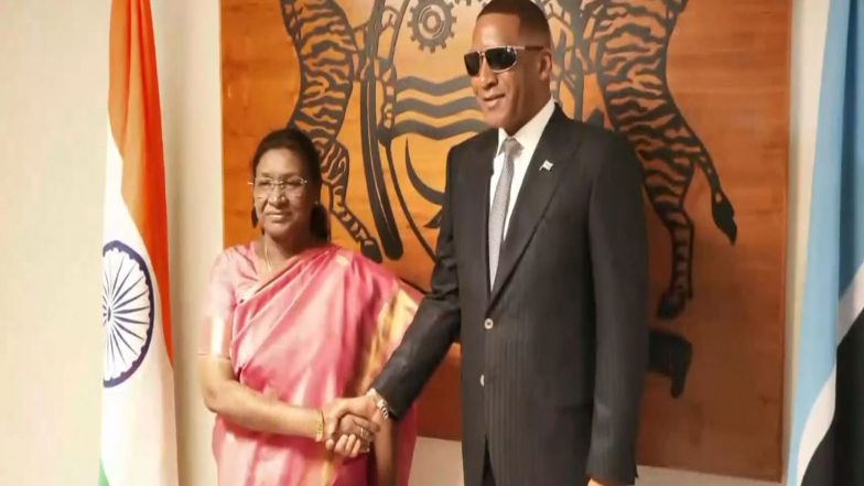 World News | President Murmu Holds Delegation-level Talks with Botswana Counterpart Duma Boko