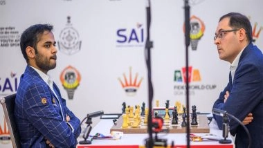Sports News | FIDE World Cup 2025: Arjun, Praggnanandhaa, Harikrishna Head to Tiebreak in Fourth Round After Drawing Both Games