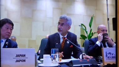 World News | EAM Jaishankar Puts Forth Indian Perspective at G7 Foreign Ministers' Meet Session on Energy Security, Critical Minerals