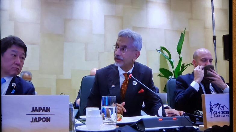 World News | EAM Jaishankar Puts Forth Indian Perspective at G7 Foreign Ministers' Meet Session on Energy Security, Critical Minerals