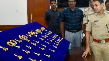 India News | Kakinada Police Recover 624g Gold Worth ₹60L, Three Arrested in Theft Case