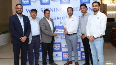 Business News | Shapoorji Pallonji Real Estate Partners with BOSCH Car Service to Launch In-residence Xpress Car Care at The Dualis, Gurugram