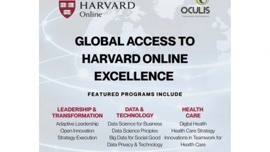 Business News | Oculis Services Announces Agreement to Offer Harvard Online Digital Education Programs