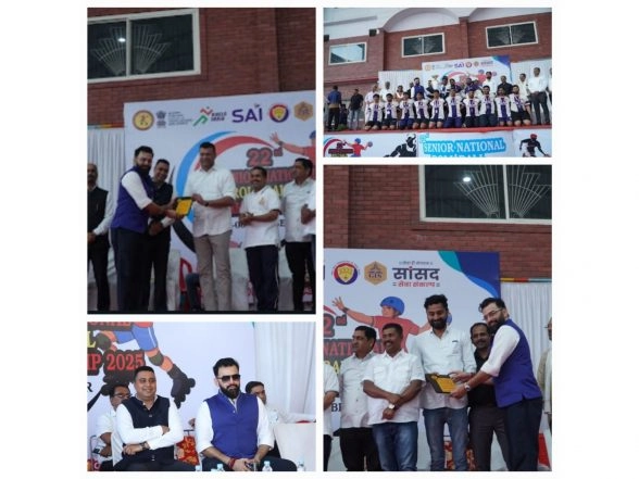 Business News | 22nd Senior National Roll Ball Championship 2025 Concludes in Indore: Maharashtra and Uttar Pradesh Clinch Gold