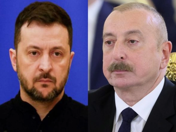 World News | Zelenskyy, Azerbaijan President Hold Talks After Russian Strike Damages Baku's Embassy in Kyiv